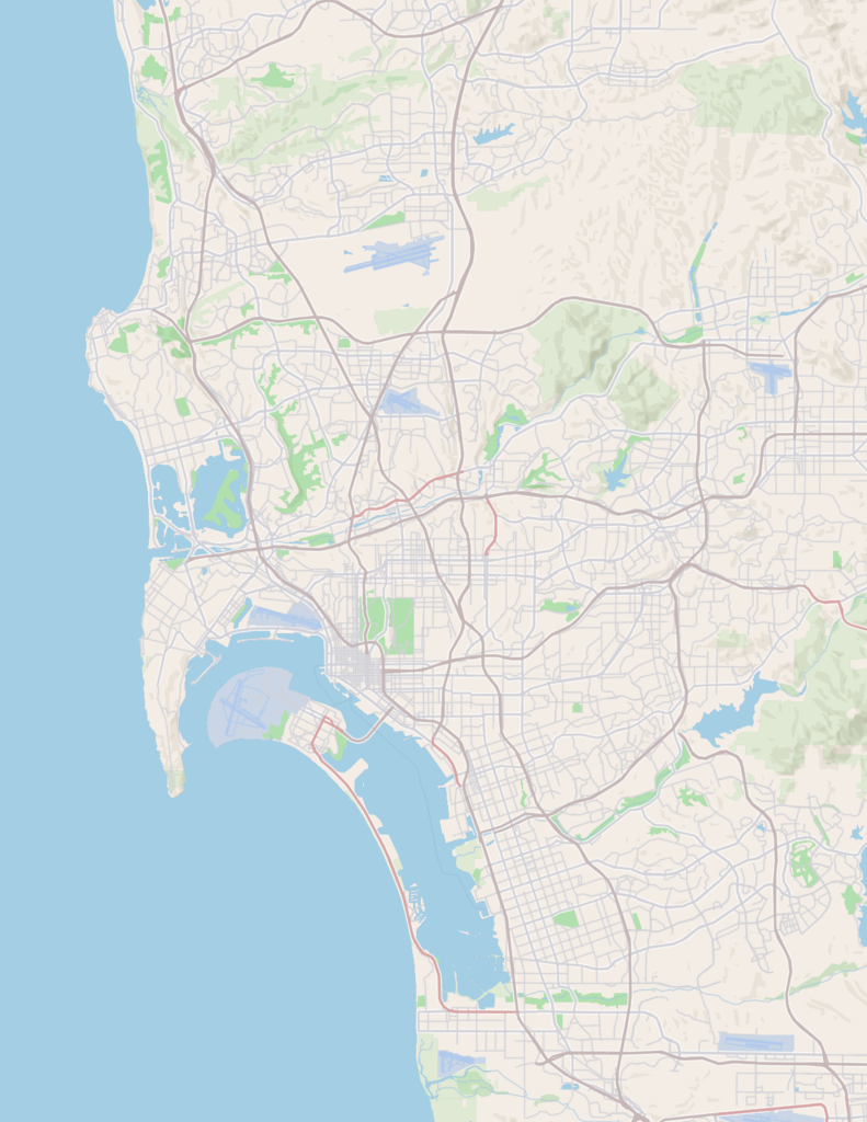 Map of San Diego